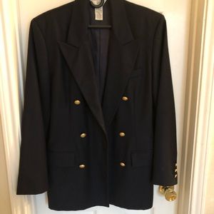 Gap blazer womens double breasted navy blue sz 8